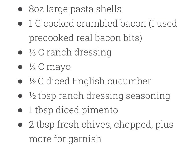Creamy Bacon Ranch Pasta Salad