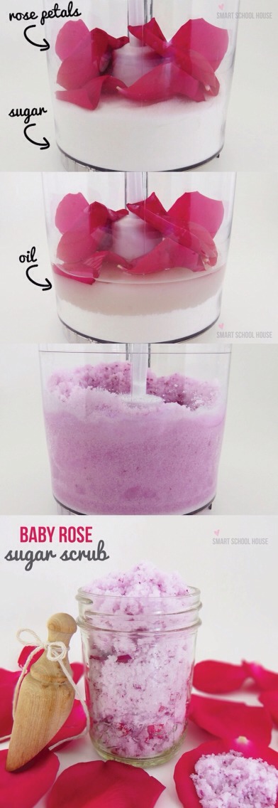 💆DIY Rose Scrub... For AMAZING Soft Skin All Over 💕👌