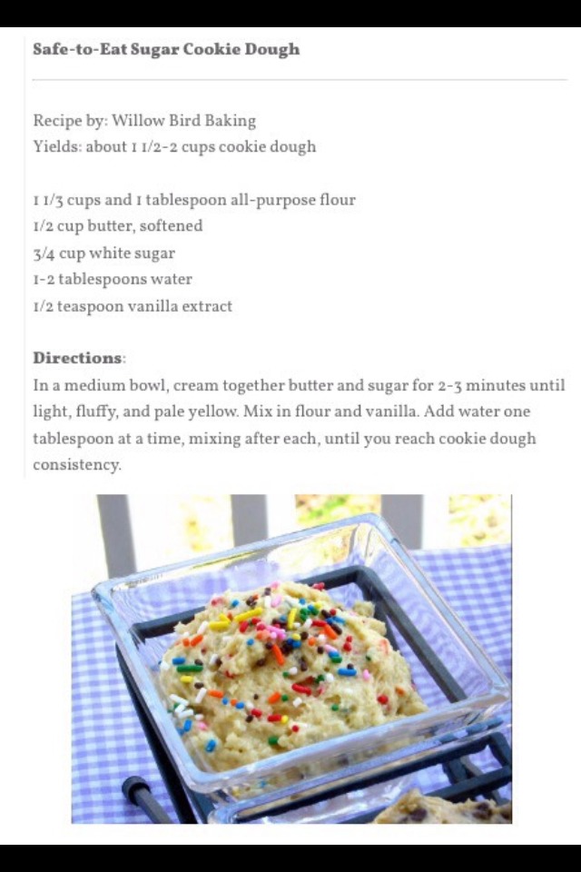 Safe To Eat Chocolate Chip Cookie Dough, Sugar Cookie Dough, Cake Batter Cookie Dough Yum!!!
