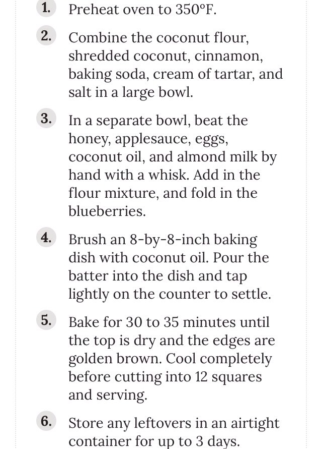 Coconut Blueberry Bars
