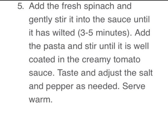 Healthy Creamy Tomato And Spinach Pasta!😍 #tipit
