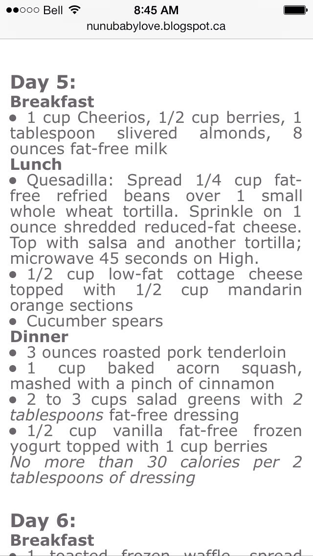 Lose 20lbs In 7 Days: Meal Plan 💃