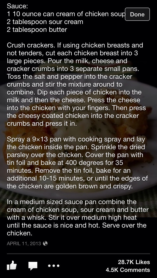 Crispy Cheddar Chicken