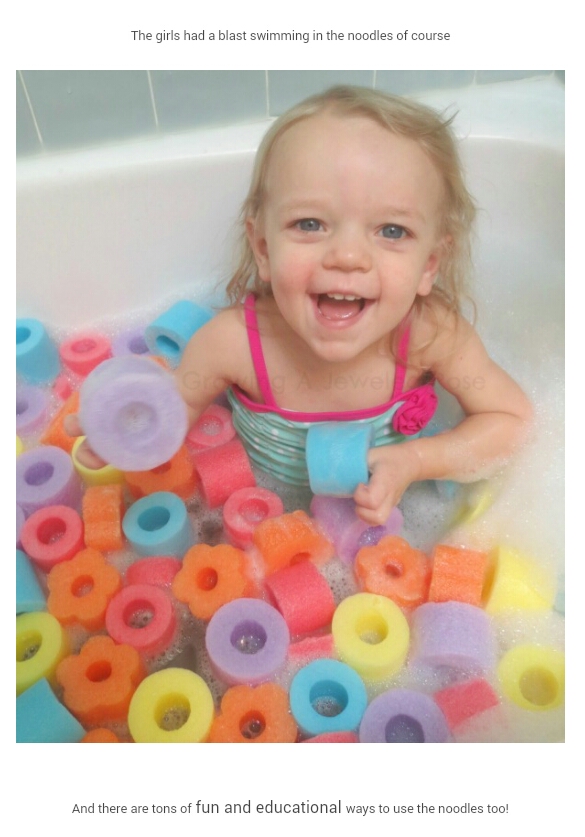 Pool Noodle Bath Pit!