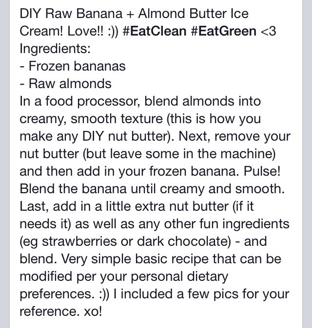 Banana & Almond Butter Ice Cream 