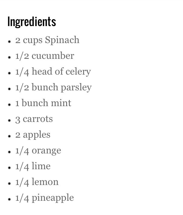 Dr. Oz's Green Drink