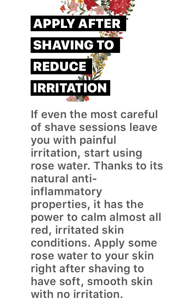 BENEFITS OF ROSE WATER 