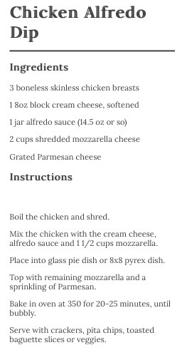 😋Chicken Alfredo Dip! Simple And Delicious!😋