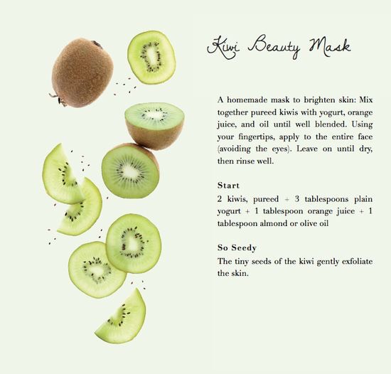 Amazing Kiwi Face Mask For A Beautiful Glowing Skin.!🍃 #greengoddess 