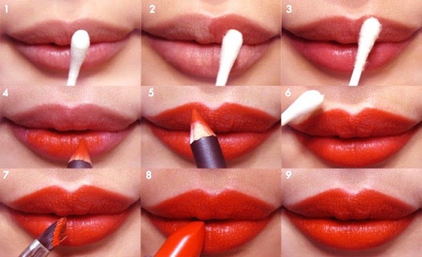 💋💋Sexy Red Lips Makeup Step By Step💋💋