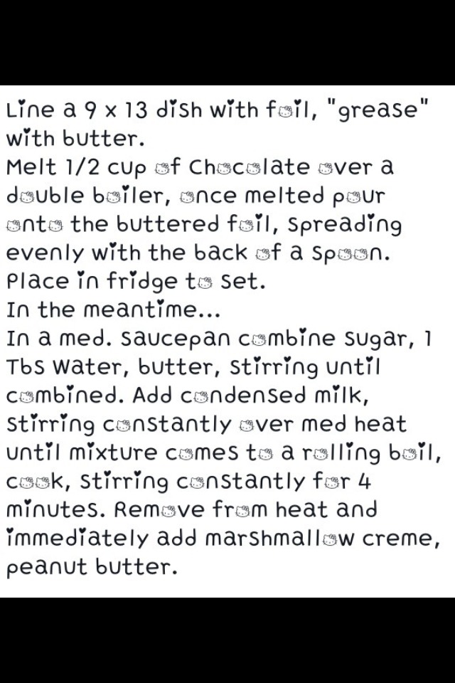 Homemade Snicker Bars! 