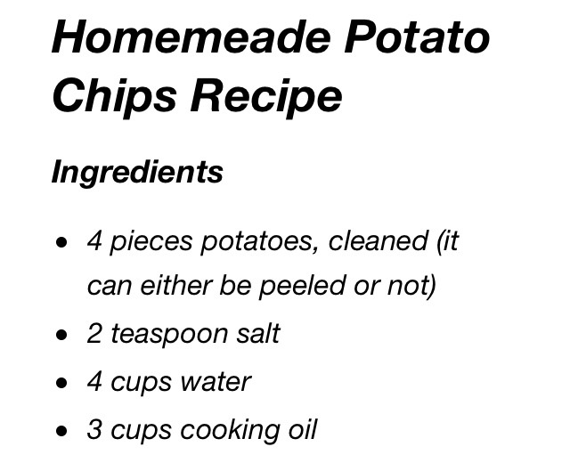 🌀💢HOMEMADE POTATO CHIPS💢🌀