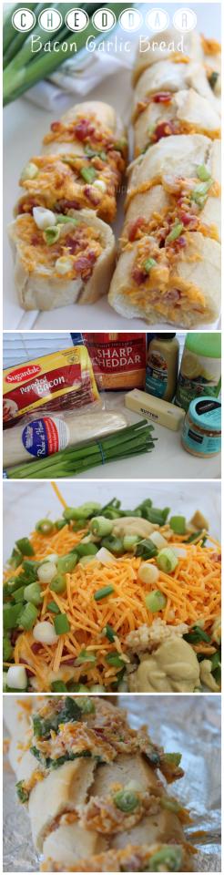 Cheddar Bacon Garlic Bread 
