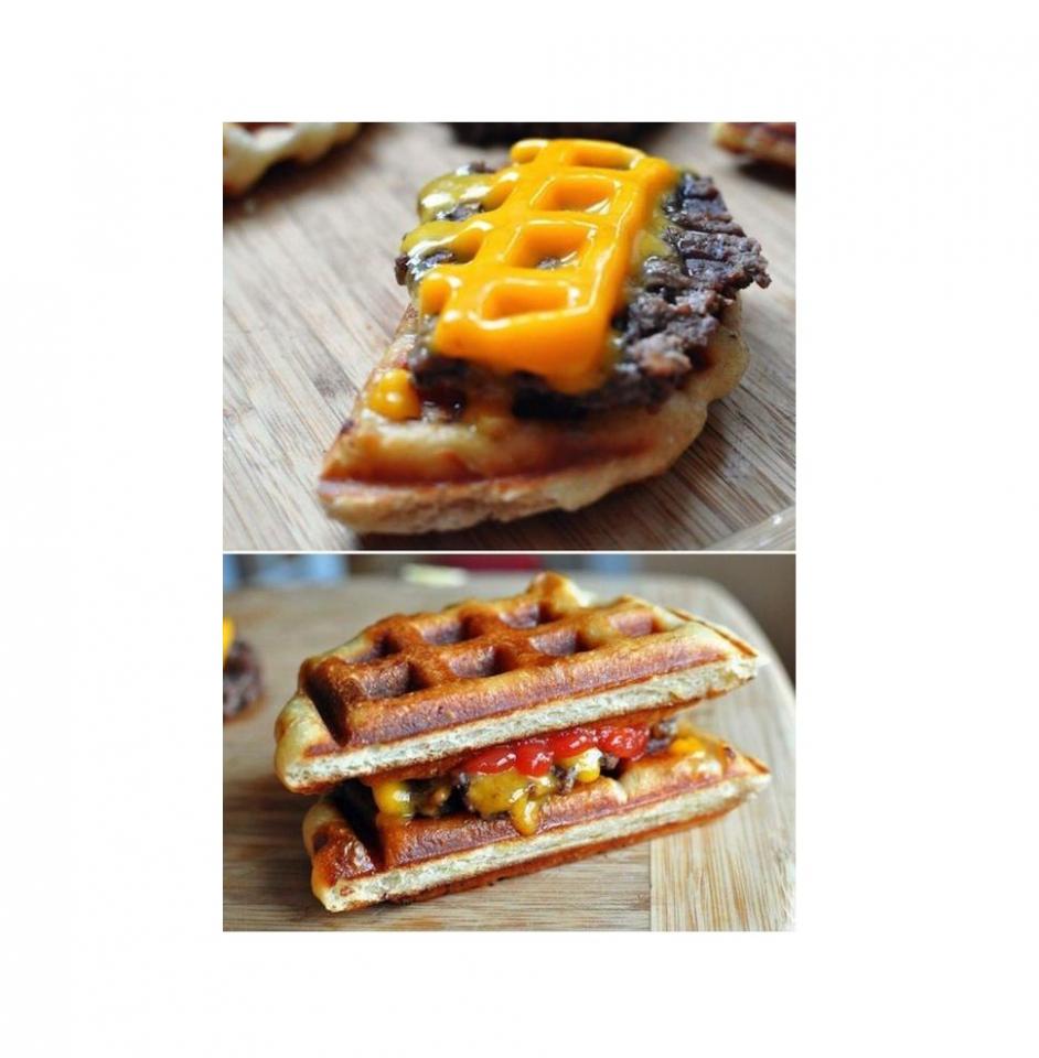 Waffled Cheeseburger

That waffled bun looks amazing.
