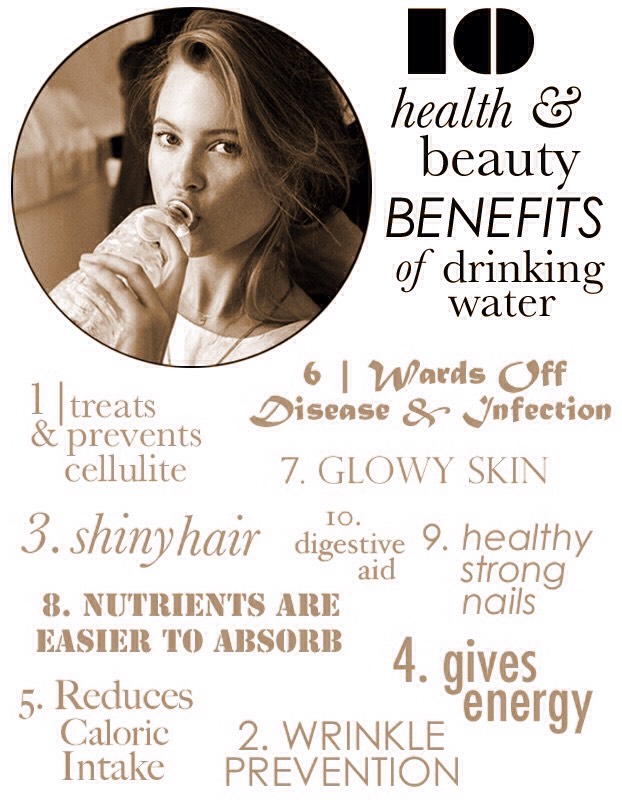 2. DRINK LOTS OF WATER