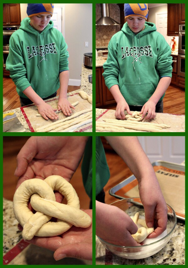 Easy Homemade Soft Pretzels.  