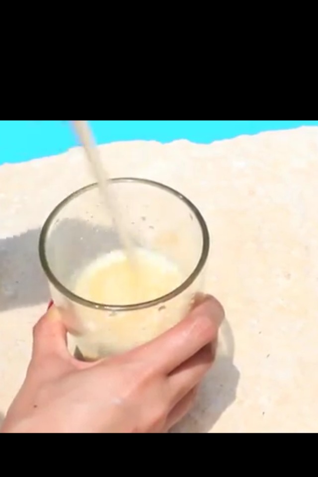 Mix all three ingredients and you should have a watery mixture.