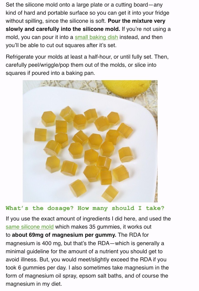 Homemade Magnesium Gummies Recipe:💯👌