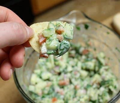 Crispy Cucumber Salsa! Low Calorie!