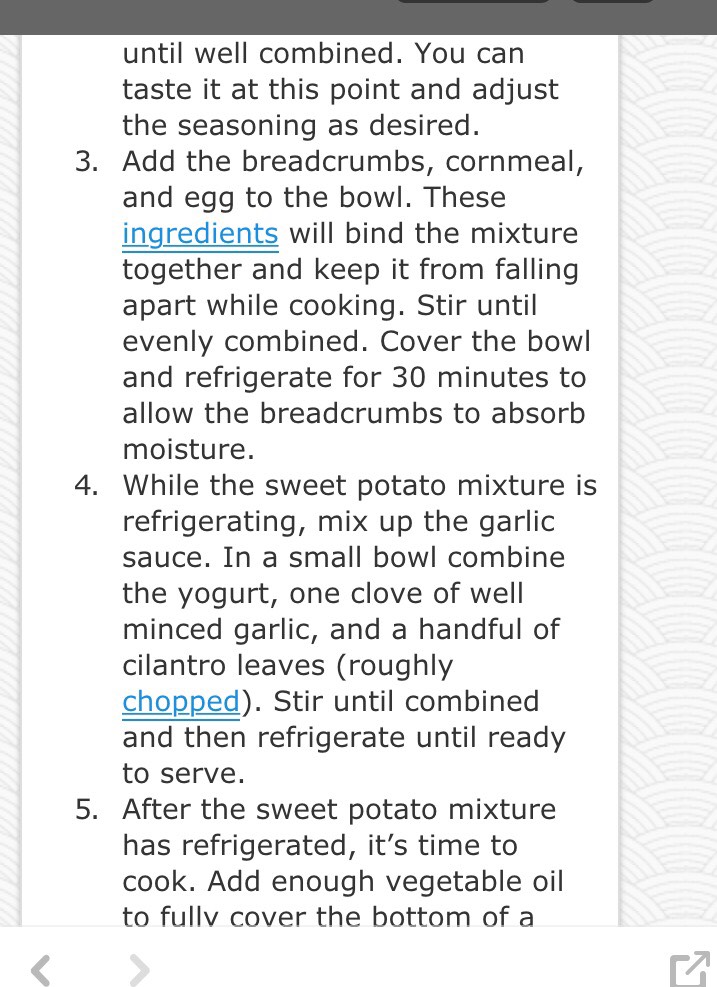 Sweet Potatoes Corn Cakes Garlic Dipping Sauce