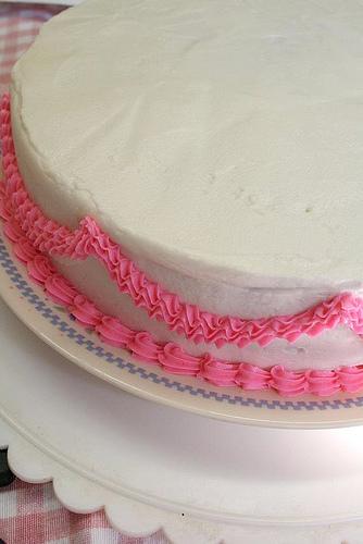 Now is a good time to busy yourself with making the sides and bottom edge of the cake look pretty, or doing the dishes, or having a beer, or whatever. 