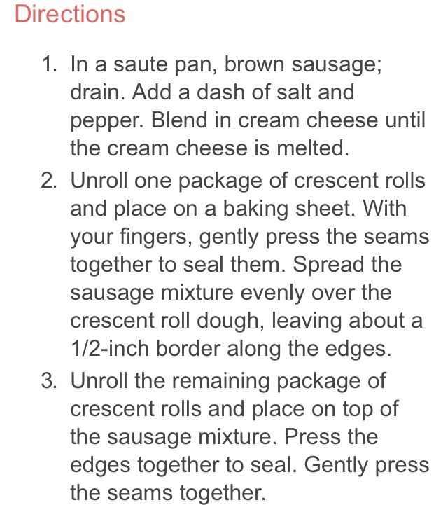 😋🐷5 Ingredient Simple Sausage Crescent Squares With Easy Instructions🐷😋