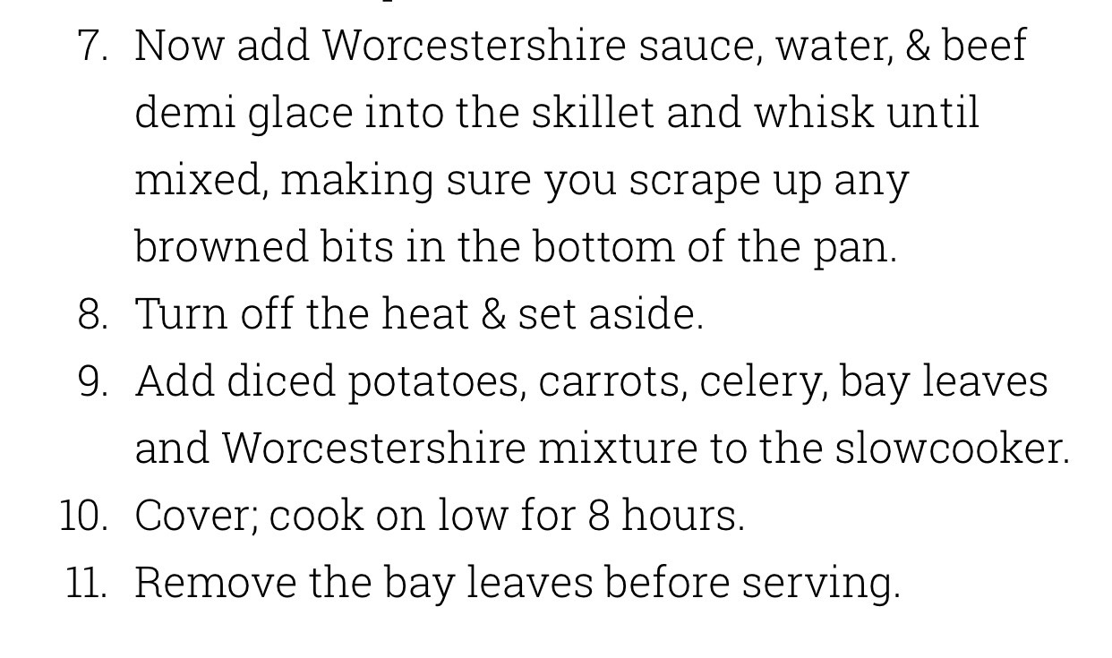 Beef Stew Recipe