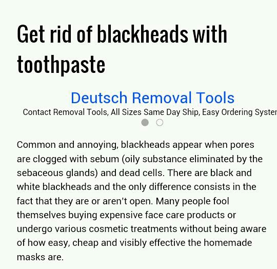 Remove Blackheads With One Ingredient