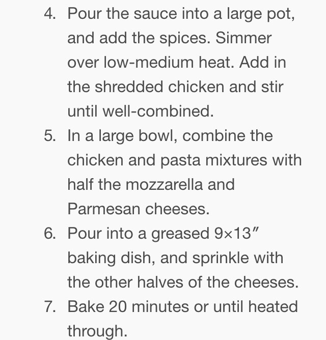 Chicken Penne Bake!