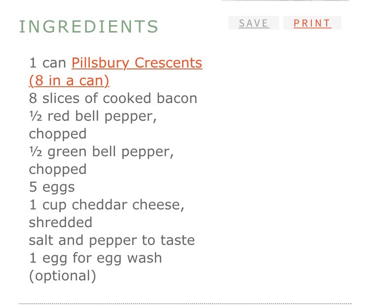 Crescent Bacon Breakfast Ring!! 