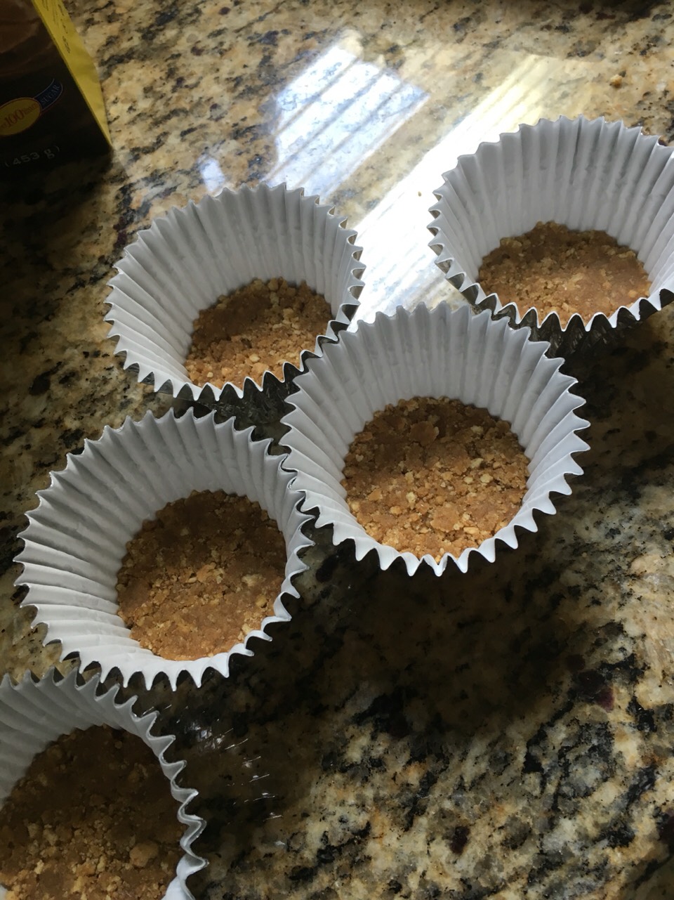 Spoon the mixture in the cupcake liners