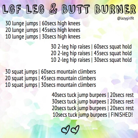 Lazy Girl Leg And Butt Burner Workout! 😀💯❤️👍🏻