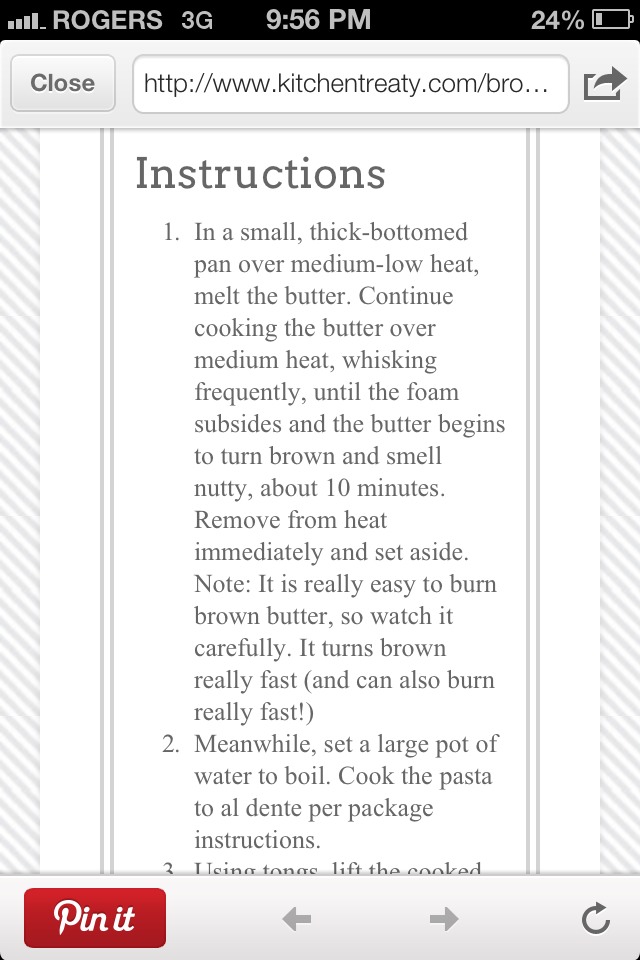 Brown Butter Parmesan Spaghetti!
