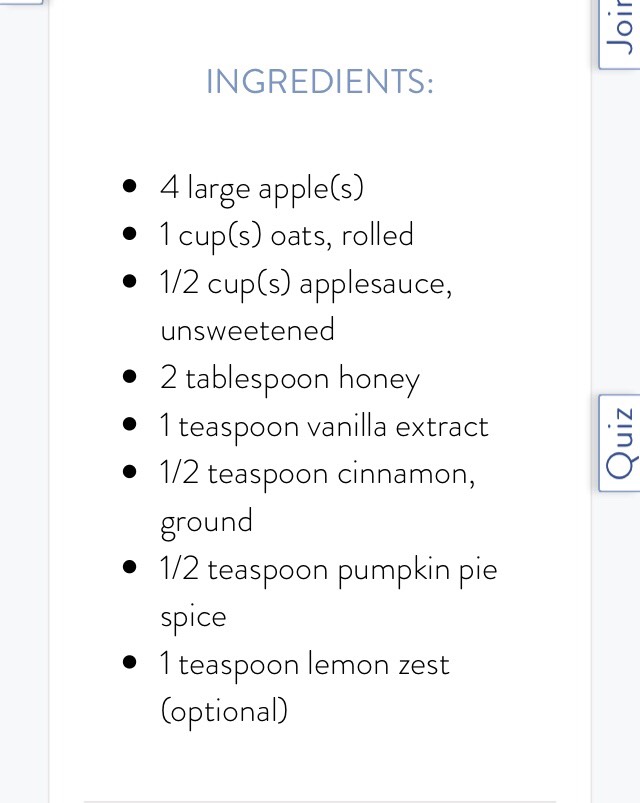 Baked Apple With Oatmeal Filling 