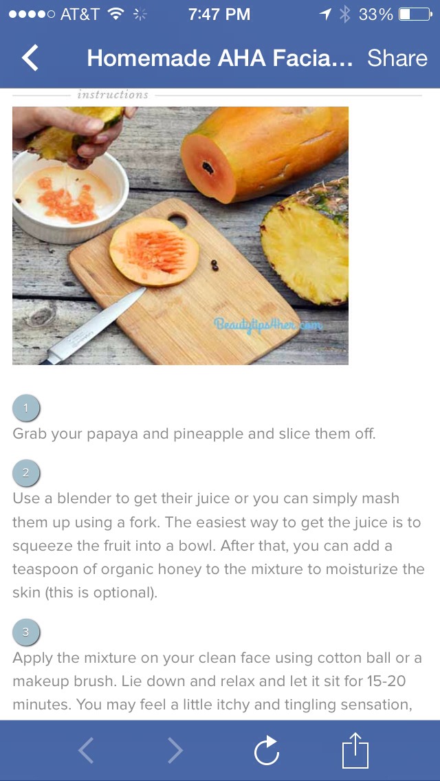 Homemade AHA Facial Peel Mask Recipe for a Fresh, Bright Complexion 👌