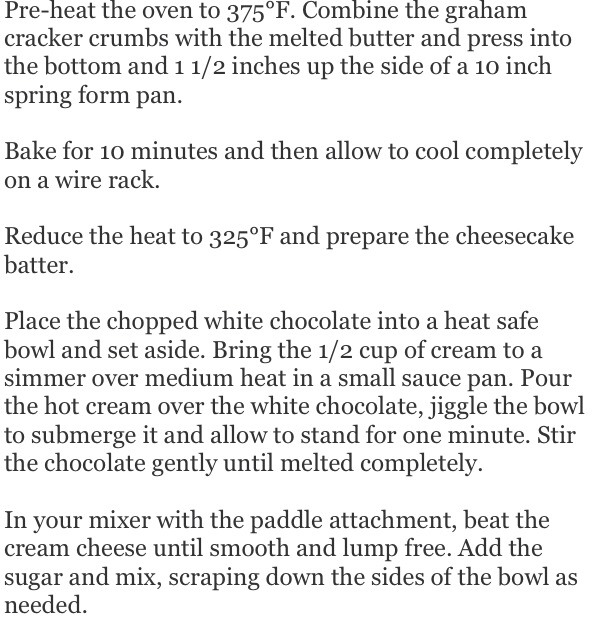 White Chocolate Salted Caramel Cheese Cake 