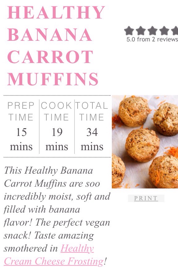 Healthy Banana Carrot Muffins