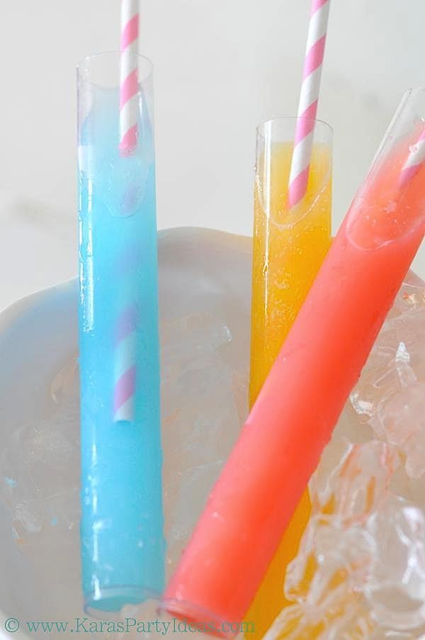 Kool aid slushies: place 1 cup ice, 1/2 packet of kool aid and 1 cup of water into a blender and blend until smooth. Add 2 cups of additional ice cubes and blend until slushie. Serve immediately. 