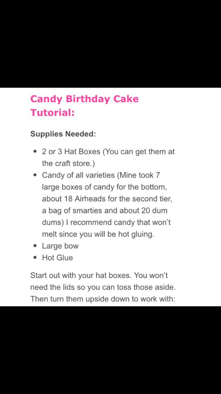 DIY Candy Cake Tower