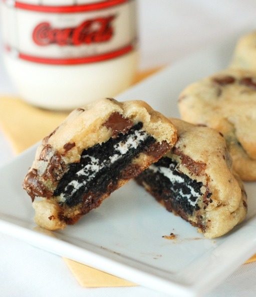 9. Oreo-Stuffed Chocolate Chip Cookies