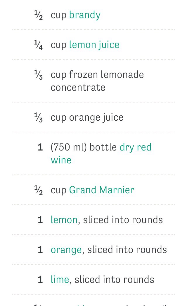 Festive Sangria