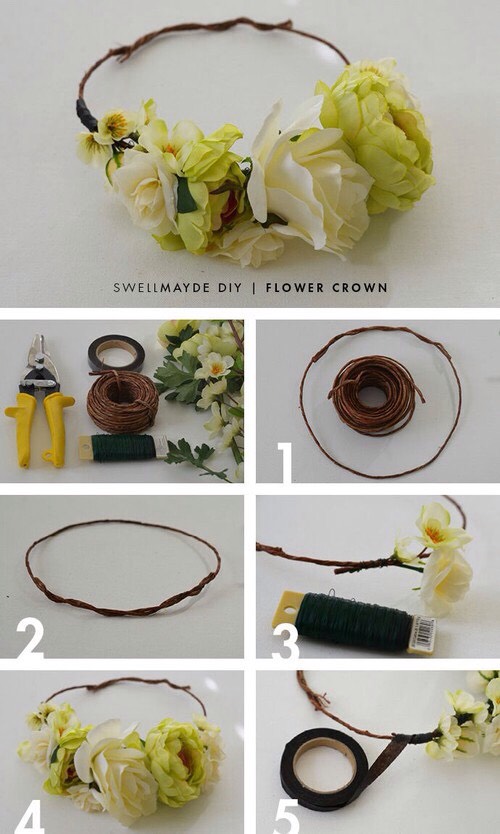 Diy Coachella Flower Crown Tutorials 👑🌸🌸🌸