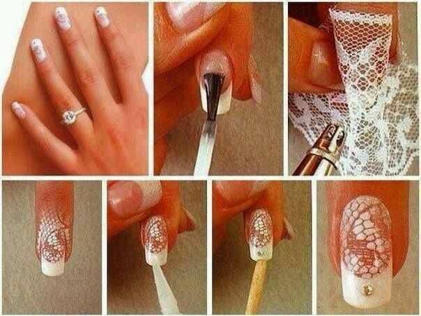 Lace Design Nails