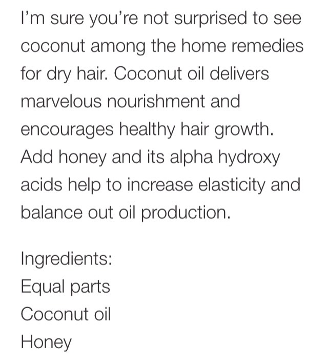 ✨Home Remedies For Dry And Damaged Hair✨