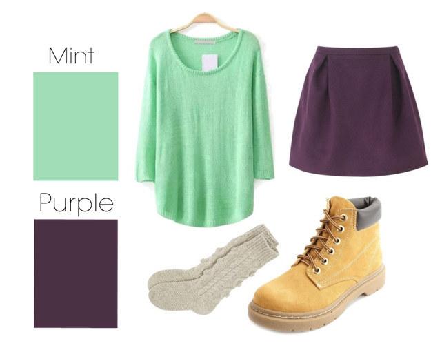 14. Mint & Purple