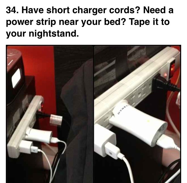 Simply cut holes in the tape where the outlets are