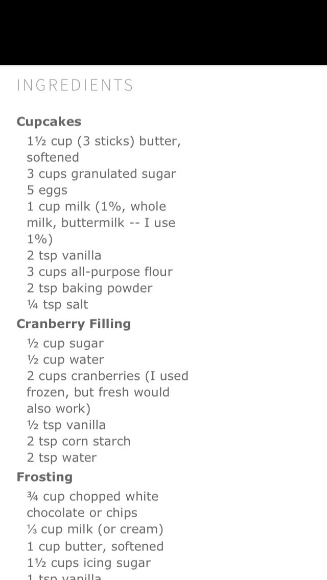 Cranberry Vanilla Cupcakes With White Chocolate Frosting!!! 