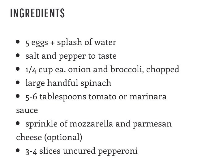 Pizza Frittata ( For Breakfast )