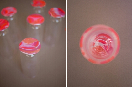 Once everything has dried, remove the painters tape and touch up with nail polish remover and a cotton swab.