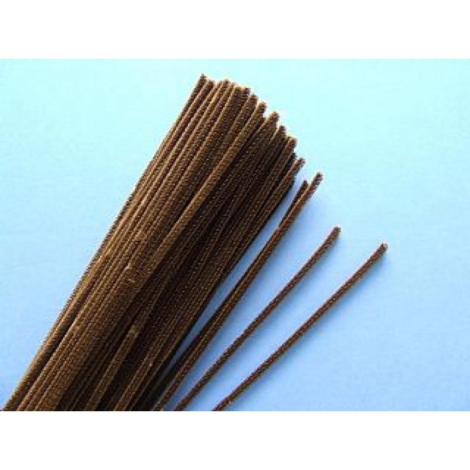 THEN, CUT ABOUT 3 INCHES OF PIPE CLEANER, OR FIND 3 3 INCH STICKS.
